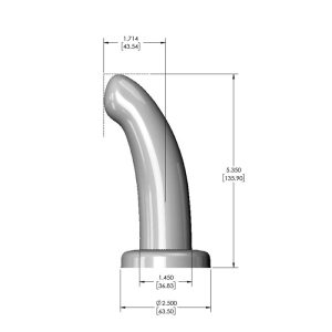 FLESHLIGHT HERSPOT CURVED G-SPOT DILDO GOLDEN ROSE SMALL 13.5cm - Image 4