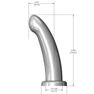 FLESHLIGHT HERSPOT CURVED G-SPOT DILDO GOLDEN ROSE LARGE 17.5cm - Image 3