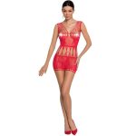 PASSION WOMAN BS090 BODYSTOCKING RED ONE SIZE