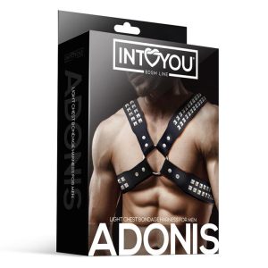 INTOYOU BDSM LINE ADONIS CHEST BONDAGE HARNESS VEGAN LEATHER - Image 3
