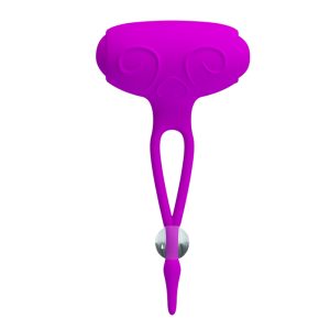 PRETTY LOVE BANCROFT VIBRATING NIPPLE CLAMPS PURPLE - Image 4
