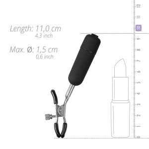 EASY TOYS NIPPLE CLAMPS WITH VIBRATING BULLETS BLACK - Image 4