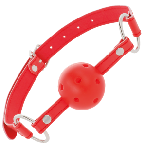 DARKNESS BREATHABLE GAG RED
