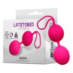 LATETOBED GEISHA DOUBLE KEGEL BALLS ROSE RED 70gr
