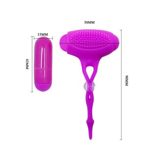 PRETTY LOVE BANCROFT VIBRATING NIPPLE CLAMPS PURPLE - Image 7