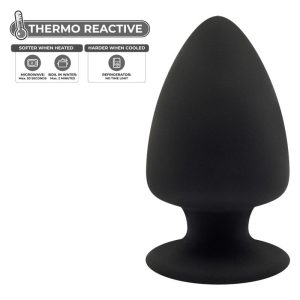 SILEXD BUTT PLUG DUAL DENSITY MODEL 1 SIZE L BLACK 13cm - Image 3