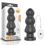 LOVETOY VIBRATING BUTT PLUG KING SIZED BLACK 20cm