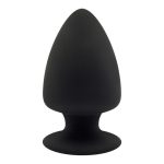 SILEXD BUTT PLUG DUAL DENSITY MODEL 1 SIZE L BLACK 13cm