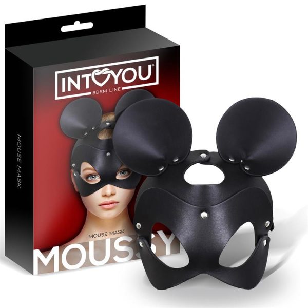 INTOYOU BDSM LINE MOUSSY MOUSE MASK ADJUSTABLE BLACK