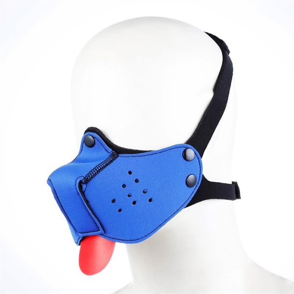 A-GUSTO NEOPRENE PUPPY FACE MASK ADJUSTABLE AND REMOVABLE BLUE