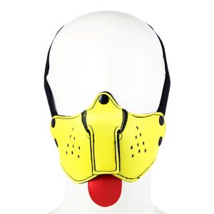 A-GUSTO NEOPRENE PUPPY FACE MASK ADJUSTABLE AND REMOVABLE YELLOW - Image 8