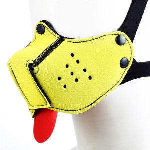 A-GUSTO NEOPRENE PUPPY FACE MASK ADJUSTABLE AND REMOVABLE YELLOW - Image 7