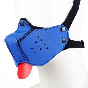 A-GUSTO NEOPRENE PUPPY FACE MASK ADJUSTABLE AND REMOVABLE BLUE - Image 6