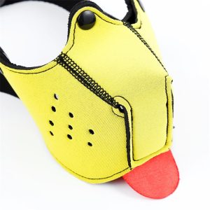 A-GUSTO NEOPRENE PUPPY FACE MASK ADJUSTABLE AND REMOVABLE YELLOW - Image 6