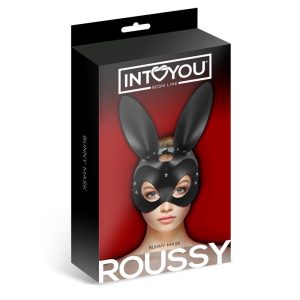 INTOYOU BDSM LINE ROUSSY BUNNY MASK ADJUSTABLE BLACK - Image 3