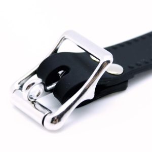 RIMBA LATEX PLAY MOUTHGAG WITH O-RING BLACK 3.7cm - Image 3