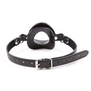 OHMAMA FETISH BLACK LIPS GAP WITH PU STRAP - Image 8