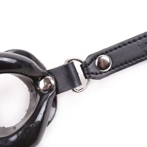 OHMAMA FETISH BLACK LIPS GAP WITH PU STRAP - Image 4