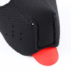 A-GUSTO NEOPRENE PUPPY FACE MASK ADJUSTABLE AND REMOVABLE BLACK - Image 7