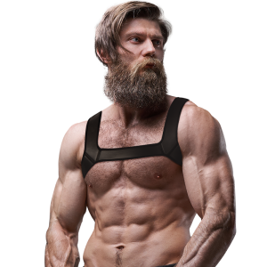 FETISH SUBMISSIVE ATTITUDE NEOPRENE SPORT MENS HARNESS - Image 4