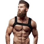 FETISH SUBMISSIVE ATTITUDE NEOPRENE SPORT MENS HARNESS