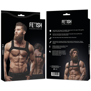 FETISH SUBMISSIVE ATTITUDE NEOPRENE SPORT MENS HARNESS - Image 3