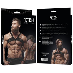 FETISH SUBMISSIVE ATTITUDE ECO LEATHER BRIGADE MAN CHEST HARNESS - Image 3