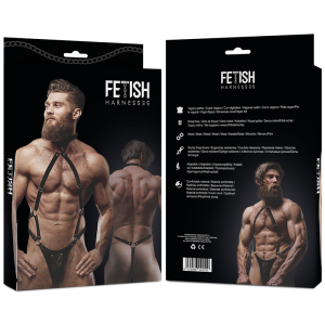 FETISH SUBMISSIVE ATTITUDE ECO LEATHER JOCK STRAP MENS HARNESS - Image 6