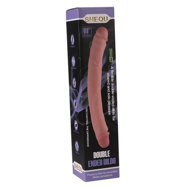 SHEQU ELVIS DOUBLE DILDO FLESH 30cm