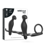 ADDICTED TOYS ANAL PLUG WITH BLACK SILICONE RING 12cm