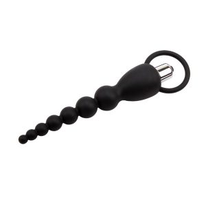 CHISA ELITE POWER SILICONE ANAL CHAIN BLACK 19.5cm - Image 4