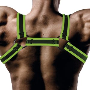 INTOYOU SHINING LINE GLOW IN THE DARK BONDAGE CHEST HARNESS - Image 5