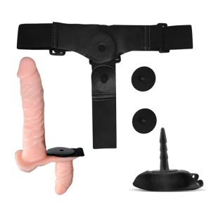 LATETOBED BATEK DOUBLE STRAP-ON HARNESS WITH VIBRATION - Image 4