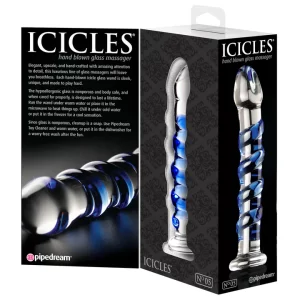 ICICLES No. 05 HAND BLOWN GLASS MASSAGER 18cm - Image 3