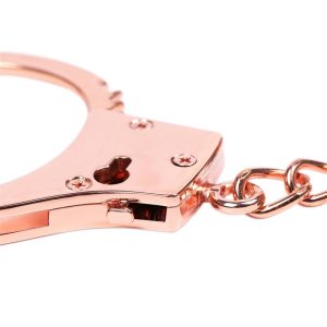 LATETOBED BDSM LINE ROSE GOLD COLOR CUFFS SKULL KEYS - Image 4