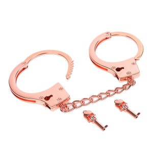 LATETOBED BDSM LINE ROSE GOLD COLOR CUFFS SKULL KEYS - Image 8