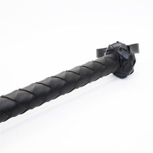LATETOBED BDSM LINE BLACK DOUBLE BRAIDED WHIP 150cm - Image 4