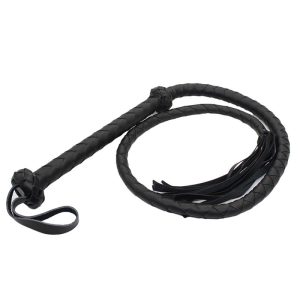 LATETOBED BDSM LINE BLACK DOUBLE BRAIDED WHIP 150cm - Image 11
