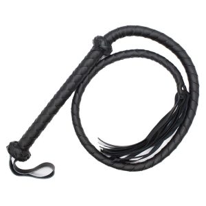 LATETOBED BDSM LINE BLACK DOUBLE BRAIDED WHIP 150cm - Image 10