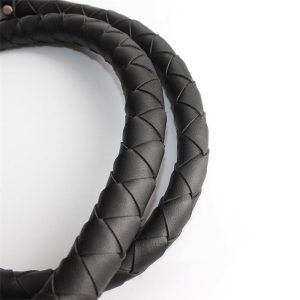 LATETOBED BDSM LINE BLACK DOUBLE BRAIDED WHIP 150cm - Image 8