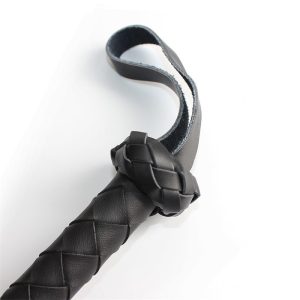 LATETOBED BDSM LINE BLACK DOUBLE BRAIDED WHIP 150cm - Image 7