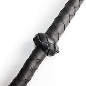 LATETOBED BDSM LINE BLACK DOUBLE BRAIDED WHIP 150cm - Image 6