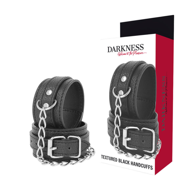 img_142897_1e4787094bbcf6192e4d06526a64e454_1 DARKNESS TEXTURED LEATHER HANDCUFFS BLACK