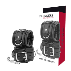 DARKNESS PADDED BDSM HANDCUFFS BLACK