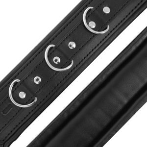 DARKNESS PADDED BDSM HANDCUFFS BLACK - Image 4