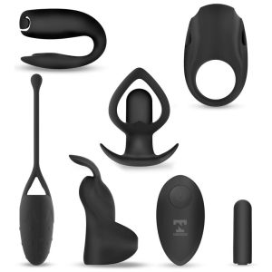 TARDENOCHE SIX-IN-ONE VIBRATING BULLET AND 6 SILICONE ACCESSORIES KIT - Image 10