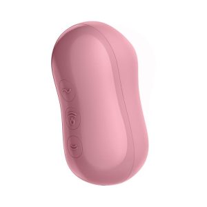 SATISFYER COTTON CANDY CLITORIS SUCKER AND VIBRATOR LIGHT RED - Image 4