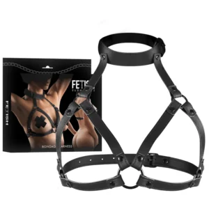 FETISH SUBMISSIVE BONDAGE ADJUSTABLE CHEST HARNESS