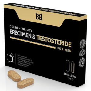 BLACK BULL ERECTMEN AND TESTOSTERIDE POWER AND TESTOSTERONE FOR MEN 10 CAPSULES