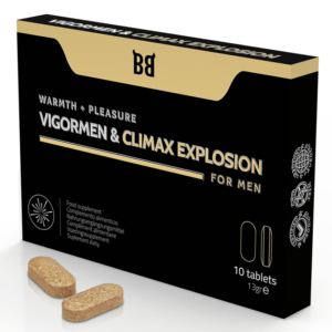 BLACK BULL VIGORMEN AND CLIMAX EXPLOSION GREATER PLEASURE FOR MEN 10 CAPSULES